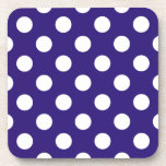 Porta-copo Bolinhas brancas em azul escuro<br><div class="desc">Bolinhas brancas em azul escuro</div>