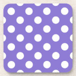 Porta-copo Bolinhas brancas no periwinkle<br><div class="desc">Bolinhas brancas no periwinkle</div>