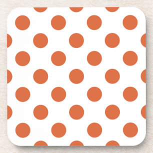 Porta-copo Bolinhas laranja queimadas