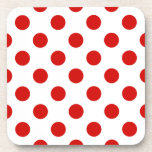 Porta-copo Bolinhas vermelhas e brancas<br><div class="desc">Bolinhas vermelhas e brancas</div>