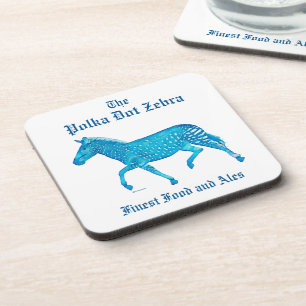 Porta-copo Bolinhas Zebra - Pub - Azul