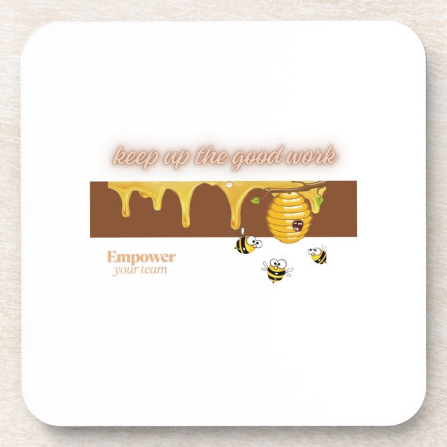 Porta-copo bom trabalho (Frente)