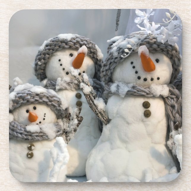 Porta-copo Boneco de neve de Natal (Frente)
