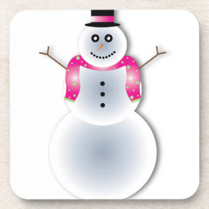 Porta-copo boneco de neve de natal assustador
