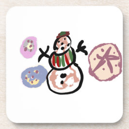 Porta-copo Boneco de neve doce