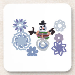 Porta-copo Boneco de neve quente