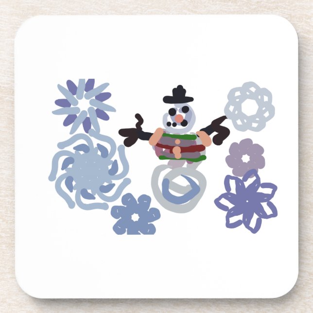 Porta-copo Boneco de neve quente  (Frente)