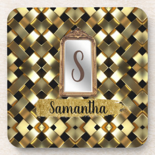 Porta-copo Bonita Dama de Garota Chic Mirror Elegante Bday