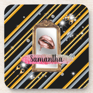 Porta-copo Bonita Menina Dotada Personalizada para Chic Elega