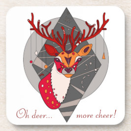 Porta-copo Bonita Reindeer de Natal (oh veado... mais alegria