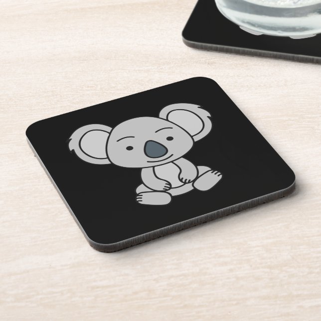 Porta-copo Bonitinho Koala Com Sorriso Sentado (Left Side)