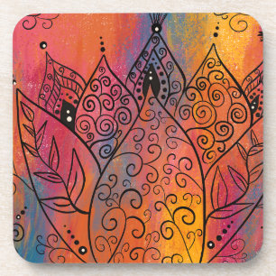 Porta-copo Bonito Arte Floral