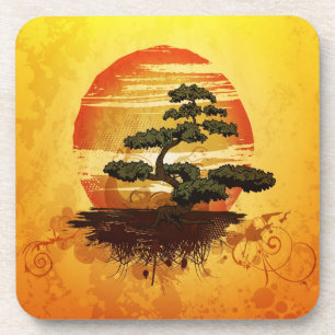 Porta-copo Bonsai Tree Sunset