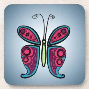 Porta-copo Borboleta