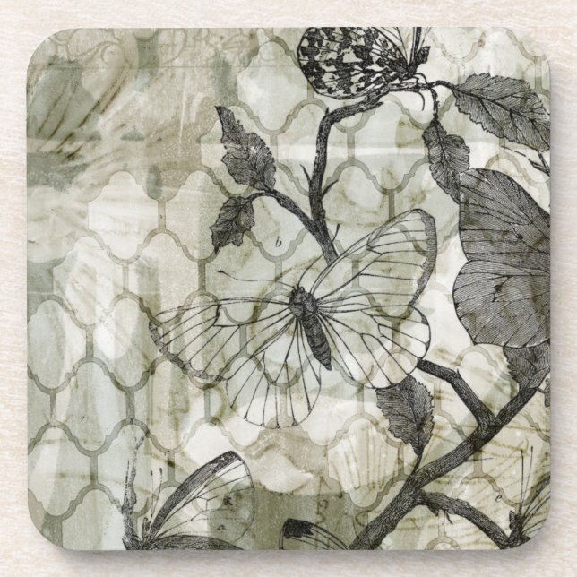 Porta-copo Borboletas árabes II (Frente)
