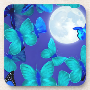 Porta-copo Borboletas e mariposas num céu azul profundo