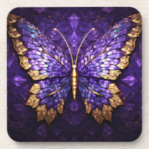 Borboletas roxas Portas copos de plástico