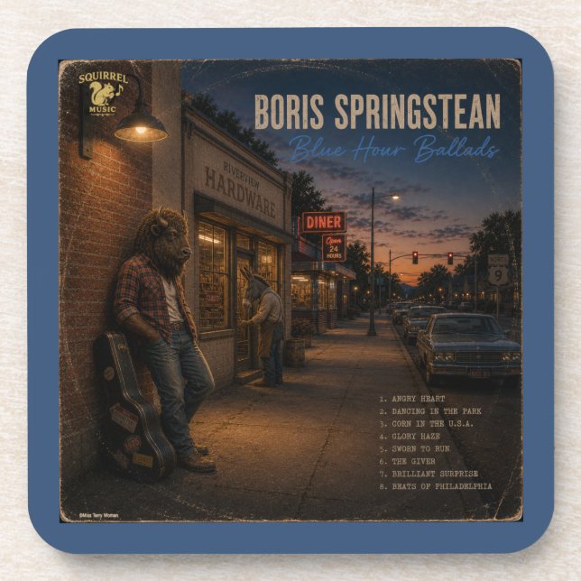 Porta-copo Boris Springstean: uma Paródia (Frente)