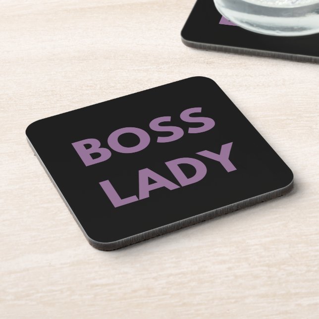 Porta-copo Boss Lady Purple Letters (Left Side)