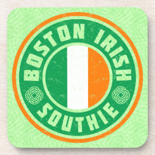 Porta-copo Boston Irish American Southie Conjunto de Portas c