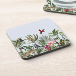 Porta-copo Botanical Safari Square Coaster - Selva Tropical