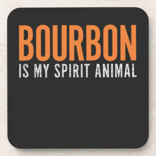 Porta-copo Bourbon É o Meu Espírito Animal Vintage Personaliz