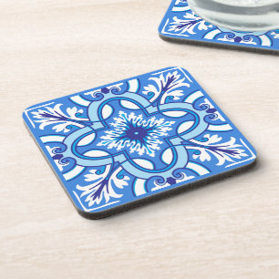 Porta-copo 🤍 💙 Branco e azul Porto Azulejos