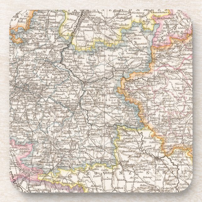 Porta-copo Brandeburgo, Mapa Atlas de Posen (Frente)