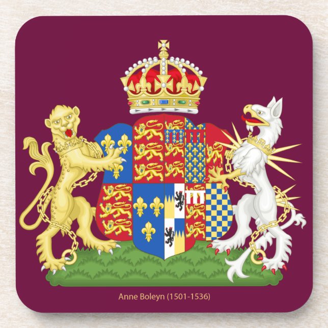 Porta-copo Brasão Anne Boleyn (Frente)