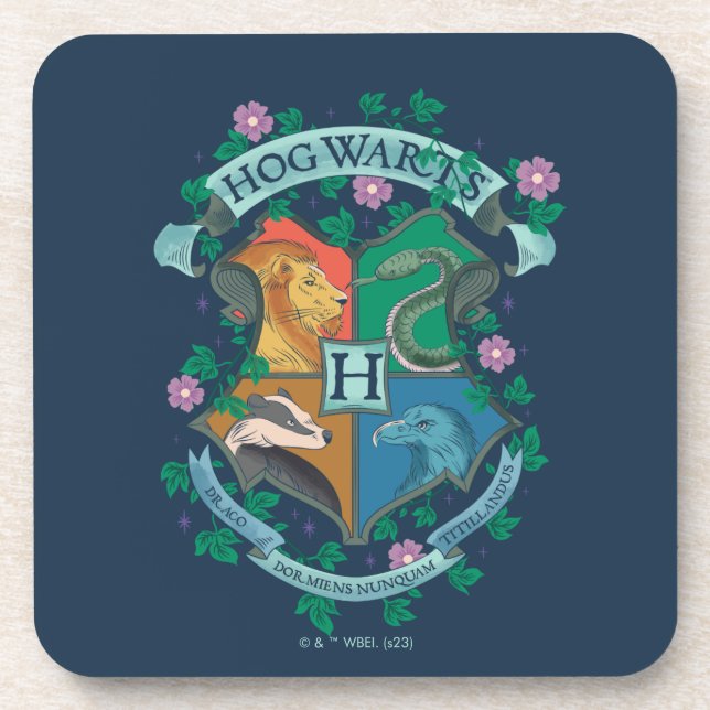 Porta-copo Brasão Floral de HOGWARTS™ (Frente)