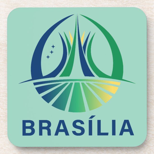 Porta-copo Brasília Capital do Brasil (Frente)