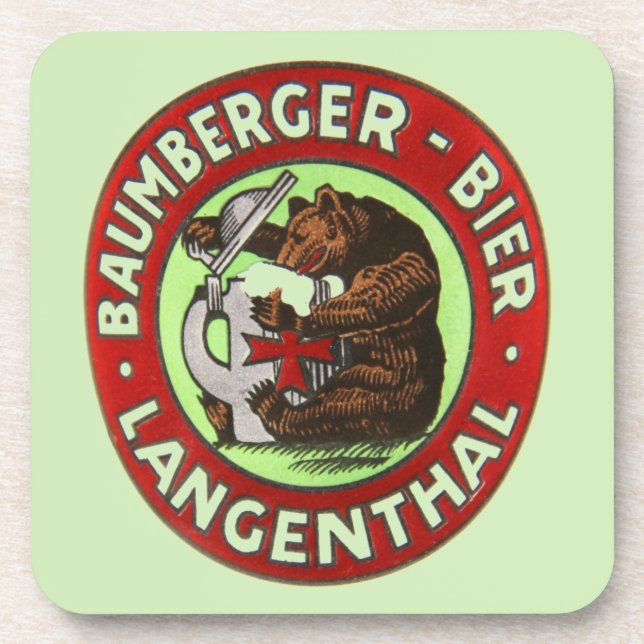 Porta-copo Brauerei Baumberger Langenthal Kork-Untersetzer (Frente)