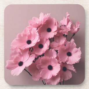 Porta-copo Brida cor-de-água floral rosa-chic