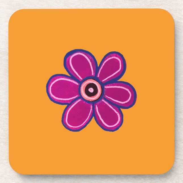 Porta-copo Bright Abstrato Flower Art (Frente)