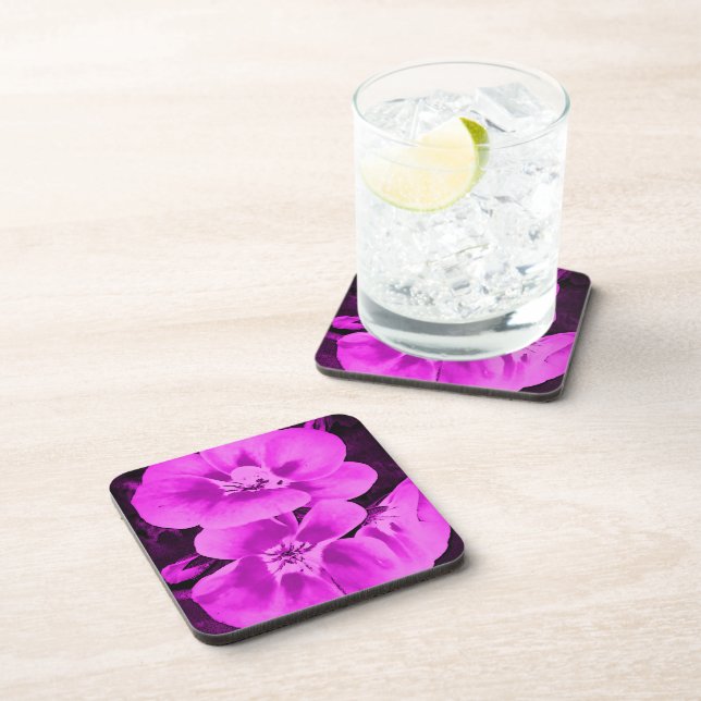 Porta-copo Bright Pink Tropical Flowers (Lado Direito)
