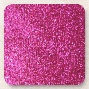 Porta-copo Brilho do rosa quente do falso
