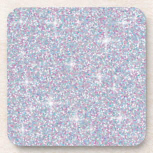 Porta-copo Brilho iridescente branco