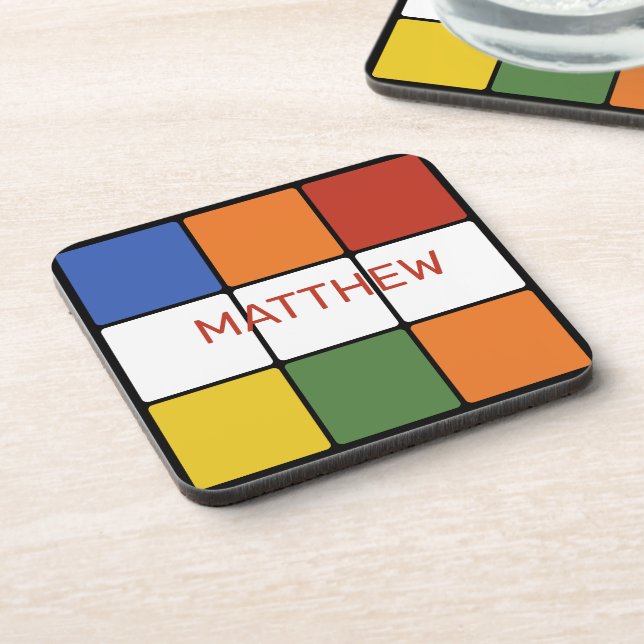 Porta-copo Brinquedo de cubo Quebra-cabeça dos anos 80 Person (Left Side)