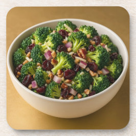 Porta-copo  Broccoli Nuts Salad Coaster Set
