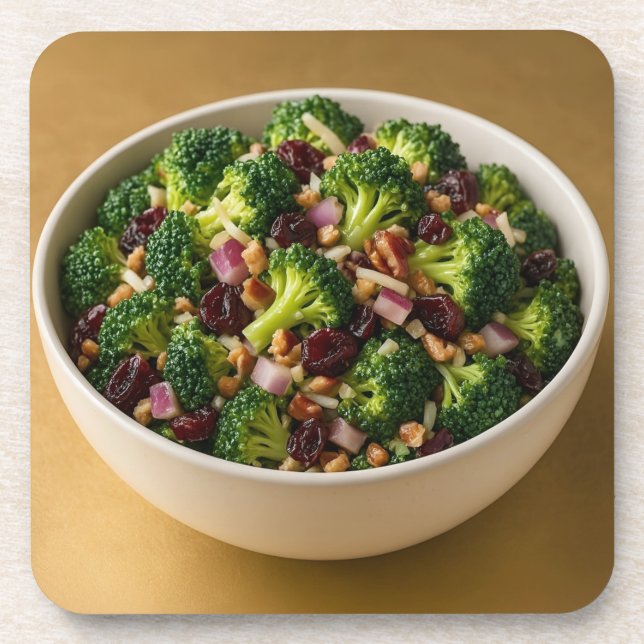 Porta-copo  Broccoli Nuts Salad Coaster Set (Frente)