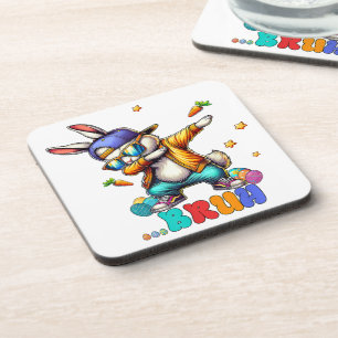 Porta-copo Bruh Dab Bunny Páscoa Engraçado