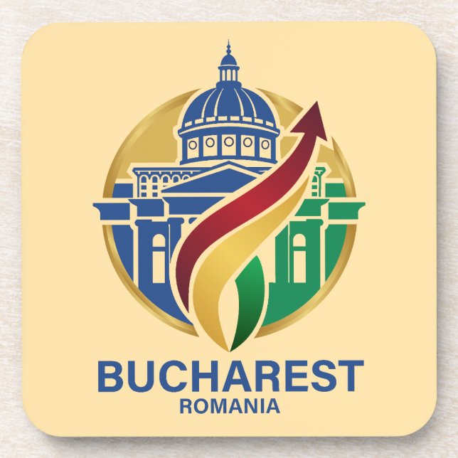 Porta-copo Bucareste Romênia Europa Oriental (Frente)