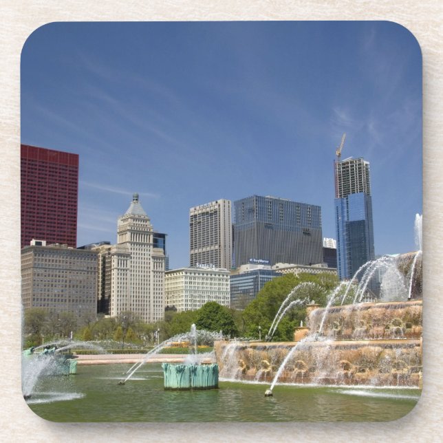 Porta-copo Buckingham Fountain, localizado em Grant Park, 2 (Frente)