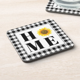 Porta-copo Buffalo cheque girassol "Casa"