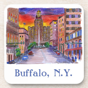 Porta-copo Buffalo NY Prefeitura Mary Kunz Goldman