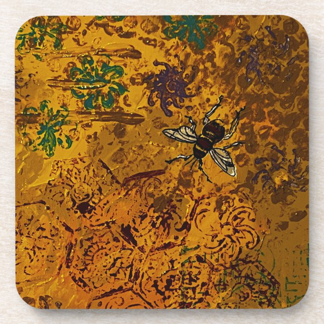 Porta-copo Bule de mel Coxim de plástico duro (Frente)