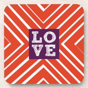 Porta-copo Bullseye do AMOR dos namorados