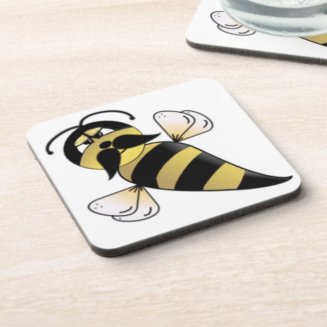 Porta-copo Bumble Bee com bigode (Left Side)