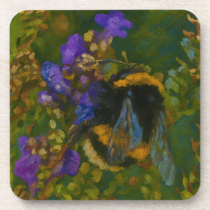 Porta-copo Bumblebee Entre Blooms Roxos
