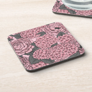 Porta-copo Buquê Floral a rosa